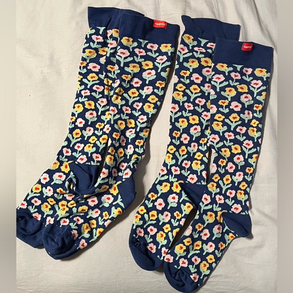 Colorful Floral Compression Socks
